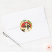 Henri Privat~Livemont ~ Art Nouveau Ronde Sticker (Envelop)
