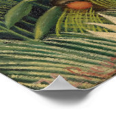 Henri Rousseau - Apen en papegaai in Maagdenbos Poster (Hoek)