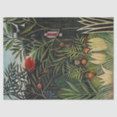 Henri Rousseau - Apen en papegaai in Maagdenbos Tissuepapier (Voorkant)