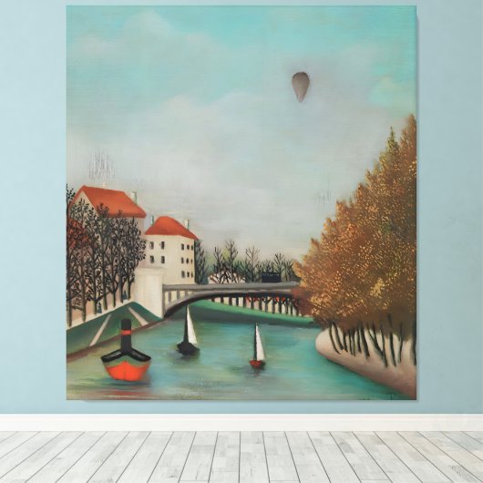 Henri Rousseau art Canvas Afdruk (Insitu (Houten vloer))