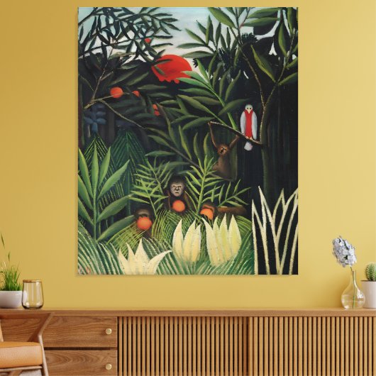 Henri Rousseau art Canvas Afdruk (Insitu (Woonkamer))