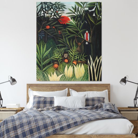 Henri Rousseau art Canvas Afdruk (Insitu (Slaapkamer))