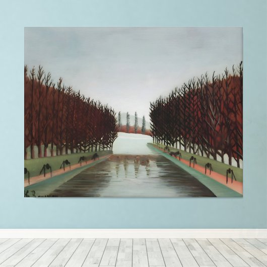 Henri Rousseau art Canvas Afdruk (Insitu (Houten vloer))