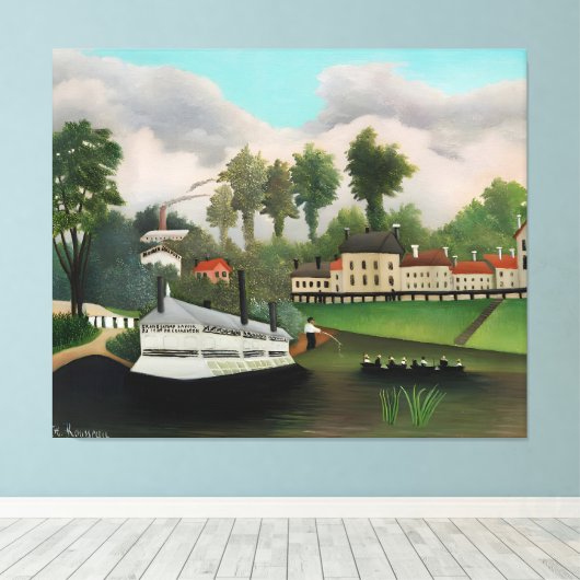 Henri Rousseau art Canvas Afdruk (Insitu (Houten vloer))