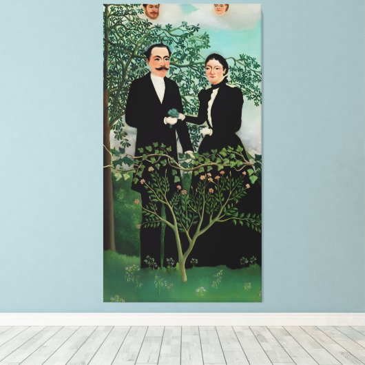 Henri Rousseau art Canvas Afdruk (Insitu (Houten vloer))