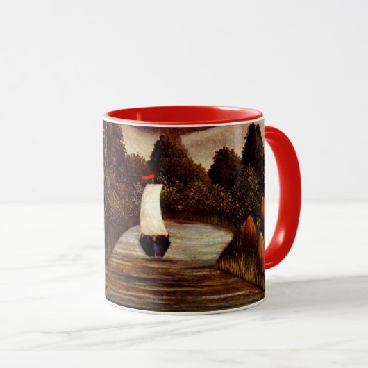 Henri Rousseau art: De oise-banken Mok (Voorkant rechts)