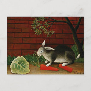 Henri Rousseau art: Konijn Briefkaart