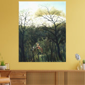 Henri Rousseau art painting Canvas Afdruk (Insitu (Woonkamer))