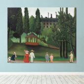 Henri Rousseau art style Canvas Afdruk (Insitu (Houten vloer))