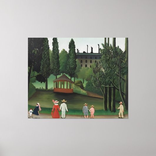 Henri Rousseau art style Canvas Afdruk (Voorkant)