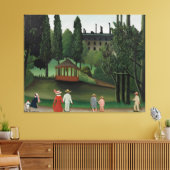 Henri Rousseau art style Canvas Afdruk (Insitu (Woonkamer))