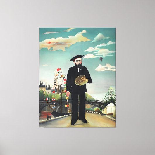 Henri Rousseau art style Canvas Afdruk (Voorkant)