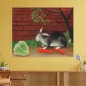 Henri Rousseau art style Canvas Afdruk (Insitu (Woonkamer))