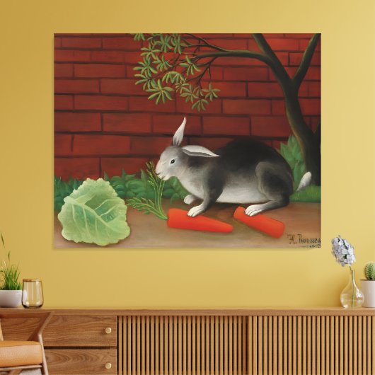 Henri Rousseau art style Canvas Afdruk (Insitu (Woonkamer))