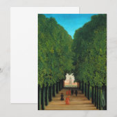 Henri Rousseau, Avenue in Saint Cloud (Voorkant / Achterkant)