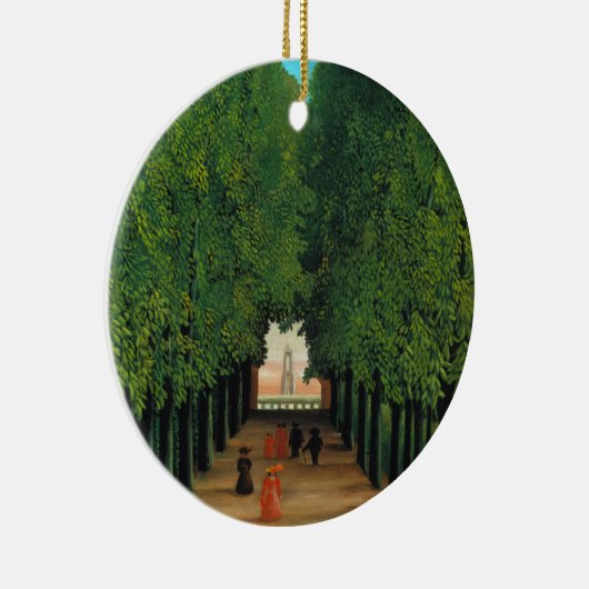 Henri Rousseau, Avenue in Saint Cloud Keramisch Ornament (Rechts)