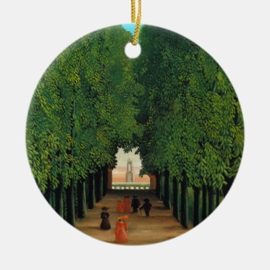 Henri Rousseau, Avenue in Saint Cloud Keramisch Ornament (Voorkant)
