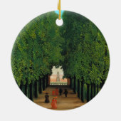 Henri Rousseau, Avenue in Saint Cloud Keramisch Ornament (Achterkant)