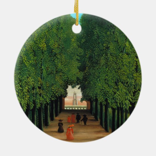 Henri Rousseau, Avenue in Saint Cloud Keramisch Ornament (Achterkant)