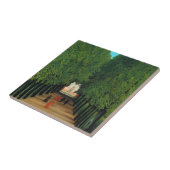 Henri Rousseau, Avenue in Saint Cloud Tegeltje (Zijkant)