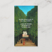 Henri Rousseau, Avenue in Saint Cloud Visitekaartje (Achterkant)