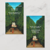 Henri Rousseau, Avenue in Saint Cloud Visitekaartje (Voorkant / Achterkant)