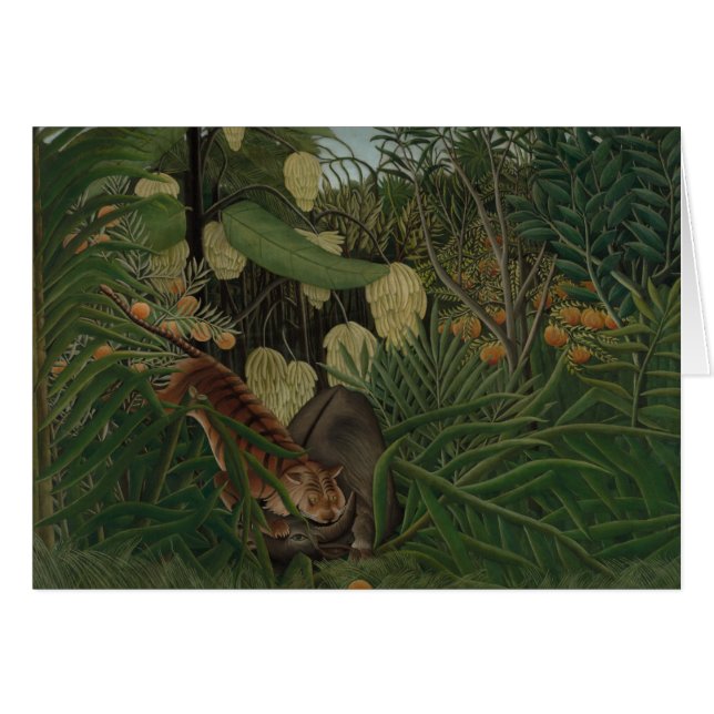 Henri Rousseau - Bestrijding van een tijger (Voorkant Horizontaal)