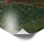 Henri Rousseau - Bestrijding van een tijger Foto Afdruk (Hoek)