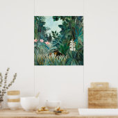Henri Rousseau Bos Landscape Botanical Poster (Keuken)