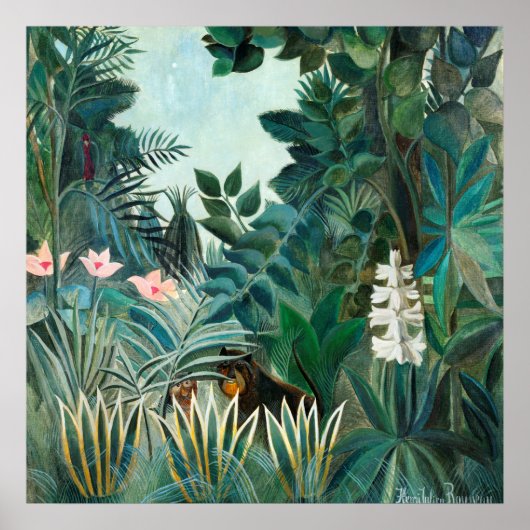 Henri Rousseau Bos Landscape Botanical Poster (Voorkant)