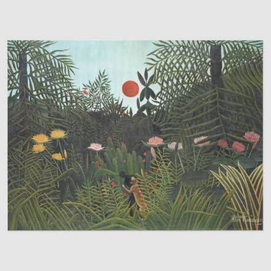 Henri Rousseau | Bossen van de eerste persing met  Tissuepapier (Voorkant)