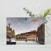 Henri Rousseau - brug van Sevres en heuvels van Cl Bedankkaart (Staand voorkant)
