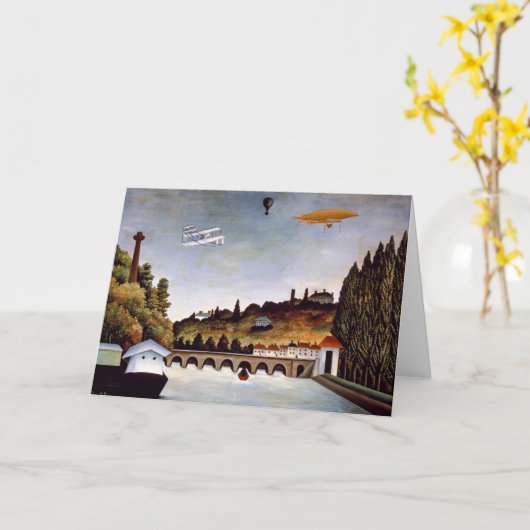 Henri Rousseau - brug van Sevres en heuvels van Cl Kaart (Gele Bloem)