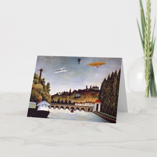 Henri Rousseau - brug van Sevres en heuvels van Cl Kaart (Voorkant)