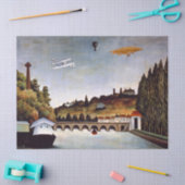 Henri Rousseau - brug van Sevres en heuvels van Cl Tissuepapier (Craft)