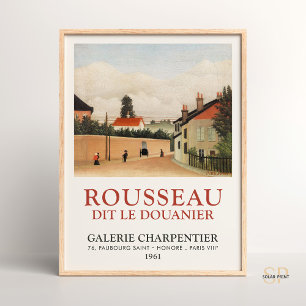 Henri Rousseau Buitenwijken van Parijs Art Print
