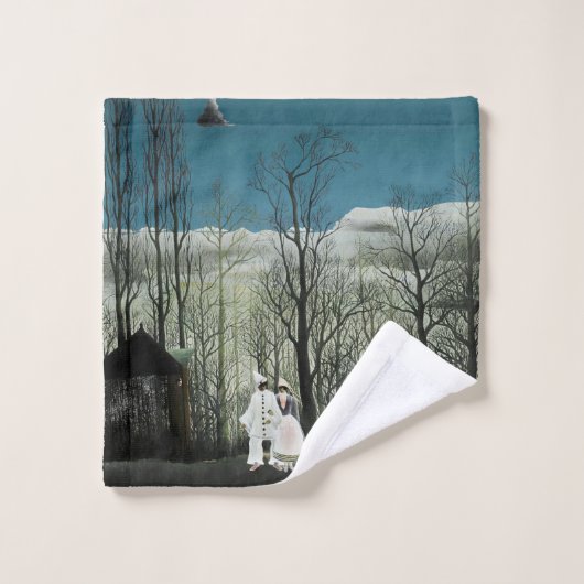 Henri Rousseau - Carnival Evening Bad Handdoek (Wasdoekje)