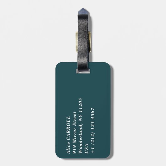 Henri Rousseau - Carnival Evening Bagagelabel (Achterkant verticaal)