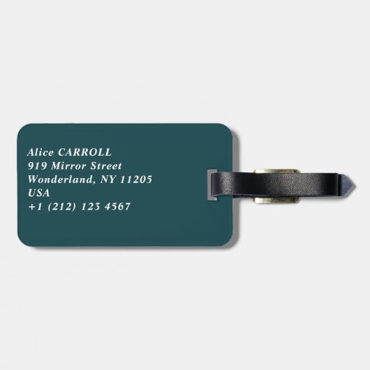 Henri Rousseau - Carnival Evening Bagagelabel (Achterkant horizontaal)