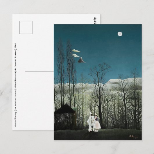 Henri Rousseau - Carnival Evening Briefkaart (Voorkant / Achterkant)