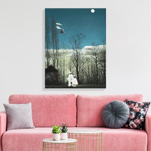 Henri Rousseau - Carnival Evening Canvas Afdruk (Insitu (Woonkamer))
