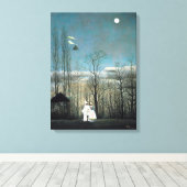 Henri Rousseau Carnival Evening Canvas Afdruk (Insitu (Houten vloer))