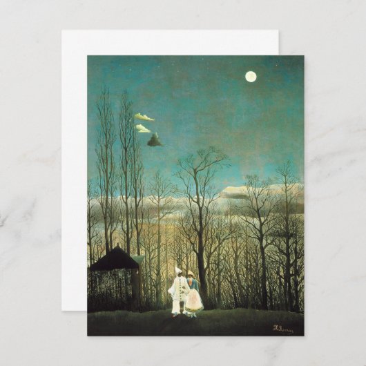 Henri Rousseau Carnival Evening Invitations Kaart (Voorkant / Achterkant)