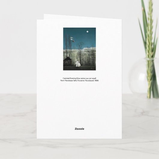 Henri Rousseau - Carnival Evening Kaart (Achterkant)