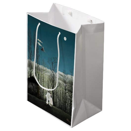 Henri Rousseau - Carnival Evening Medium Cadeauzakje (Voorkant Gekanteld)