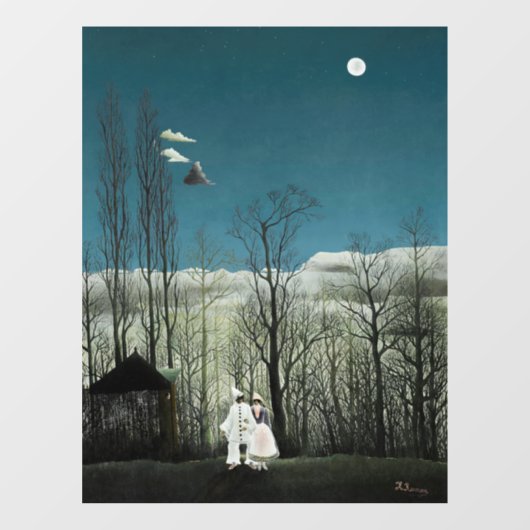 Henri Rousseau - Carnival Evening Raamsticker (Vel)