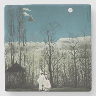 Henri Rousseau - Carnival Evening Stenen Onderzetter