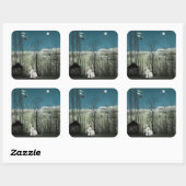 Henri Rousseau - Carnival Evening Vierkante Sticker (Vel)