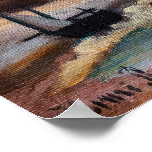 Henri Rousseau - Cliffs Poster (Hoek)