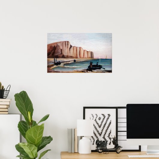 Henri Rousseau - Cliffs Poster (Thuiskantoor)